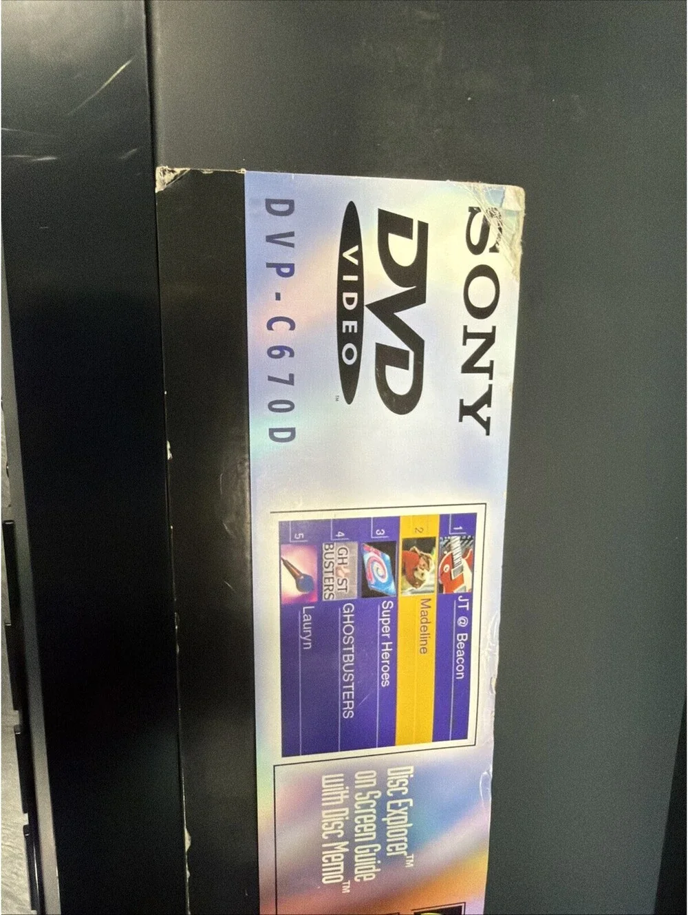 Sony DVP-C670D 5-Disc CD DVD Player Dolby Digital Surround Sound W/orig Remote